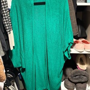Eesome Vibrant Green Knitted Cardigan